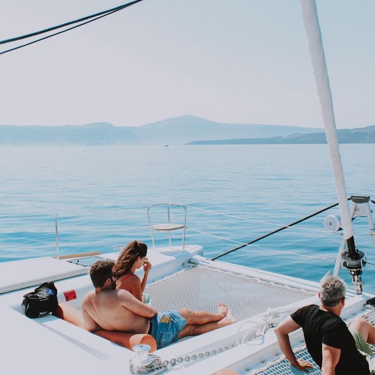 Corporate retreat on yacht